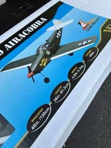 VQ P-39 Airacobra .20 W retractos y motor eléctrico ARF Balsa R/c modelo avión - Imagen 1 de 12