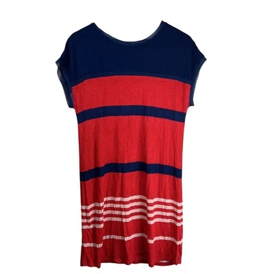 Jason Wu Target Dress Medium Red Striped Lightweight Casual Blue Jersey Shift - Image 1 of 4