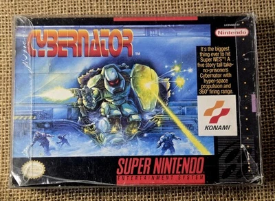 Cybernator Super Nintendo SNES 1991 Entertainment System Game No Manual - Image 1 of 4