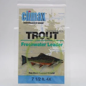 Climax Trout Fresh Water Leader Fly Fishing Tippet Several Choices - Picture 1 of 26
