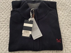 J.Crew Men's zip Jumper Organic Cotton size L - RRP £70 - Picture 1 of 3