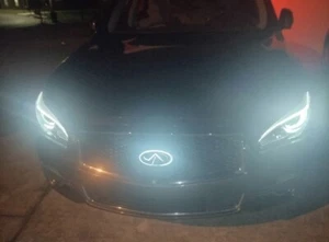 Q70 2013-2019 chrome LED Emblem Chrome white Led 💯 FB Last Ones Due to Tariffs. - Picture 1 of 10