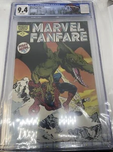 MARVEL FANFARE #1 CGC 9.4 1982 MARVEL Spiderman Custom Label Angel Daredevil - Imagen 1 de 12