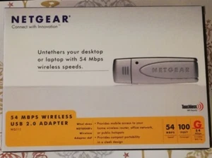 NETGEAR WG111GE Wireless USB 2.0 Adapter 54 Mbit im MemoryStick Design - Bild 1 von 1
