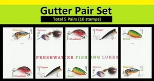 US 5965c Freshwater Fishing Lures imperf NDC horz gutter pair set 5x2 MNH 2025 - Picture 1 of 6