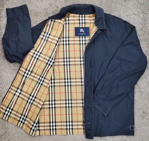 GIACCA A SCACCHI BURBERRY LONDON NOVA CAPPOTTO BLU NAVY