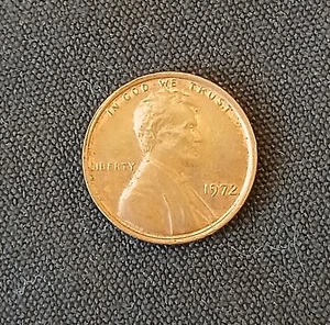 1972 Rare "Doublestruck" Lincoln Memorial Error Penny W/ RD Color And... - Picture 1 of 7