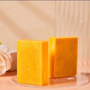 2PCS Natural Kojic Acid Brightening Soap with Turmeric for Even Skin Tone - Picture 1 of 5