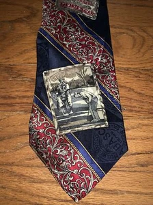 TABASCO Rich Elegant Paisley Victorian Golf Neck Tie OOAK UNIQUE ORIGINAL ❤️tb50 - Picture 1 of 5