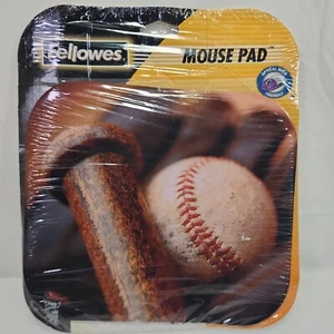 Vtg 2002 Fellowes Baseball Mouse Pad - New in Package - Picture 1 of 4