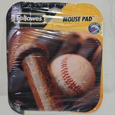 Vtg 2002 Fellowes Baseball Mouse Pad - New in Package - Image 1 of 4
