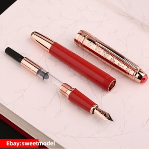 NEW Moonman P135 Blessing Limited Edition Fountain Pen Metal Carving Cap EF Nib - Picture 1 of 12