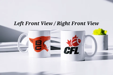 CFL BC Lions 1967 Team Logo Printed on White Ceramic Coffee Cup Mug 11oz New Cover