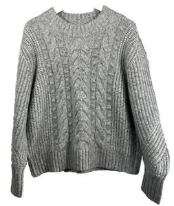 A New Day Damen Grobstrick Pullover Pulli mit Zopfmuster Haferflocken Größe L - Bild 1 von 9