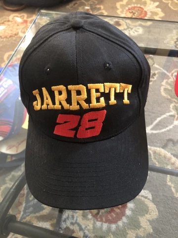 Dale Jarrett NASCAR Checkered Flag Hat Adjustable Cover