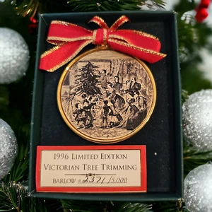 VTG Barlow Design Christmas Ornament Victorian Tree Trim Boxed 2371/5000 1996 - Picture 1 of 9