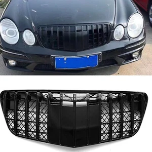 Front Bumper Hood Grille Grill Kit For Mercedes Benz W211 E Class 2007-2009 New - Picture 1 of 10
