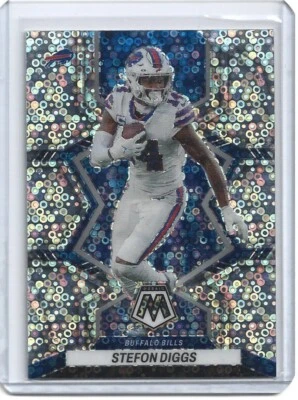 2022 Panini Mosaic #21 Stefon Diggs Mosaic No Huddle Silver - Image 1 of 2