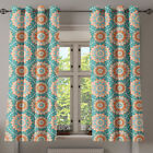 Lotus 2-Panel-Fenstervorhnge Oriental Mandala-Muster 280x175cm