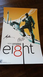 2016 SDCC DARK HORSE EI8HT POSTER SIGNED BY MIKE JOHNSON & RAFAEL ALBUQUERQUE - Picture 1 of 1