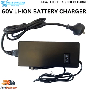 60V Charger Lithium Li-Ion Battery Power Adapter For KASA Electric Scooter - Picture 1 of 6