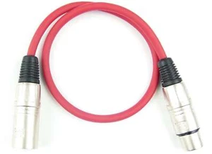 0,5 m Mikrofonkabel - Adam Hall K3MMF0050 - ROT XLR XLR 3 pol DMX Mikrofon Kabel - Picture 1 of 7