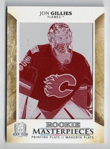 2017-18 The Cup Rookie Masterpieces Premier Press Plate Magenta Jon Gillies 1/1 - Picture 1 of 2