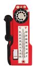 OLD FASHIONED ROTATING OLD PHONE THERMOMETER RESIN RETRO MEMORABILIA