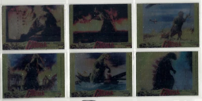 Godzilla King of the Monsters - 6 Card Puzzle Chase Foil Poster Set 2006 - Image 1 of 2