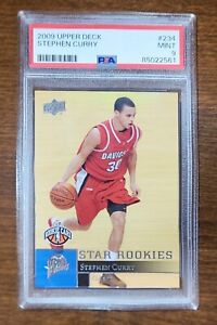 2009 UPPER DECK STEPHEN CURRY #234 ROOKIE RC GOLDEN STATE WARRIORS PSA 9 MINT