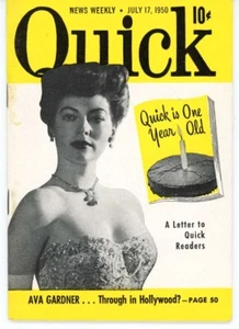Quick Magazines ~ Lot of 9 Hollywood Actresses Hedy Lamarr Stanwyck Gardner + - Picture 1 of 24