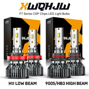 For Ram ProMaster City 2015-2020 6000K 4pc LED Headlight Hi Low Beam Bulbs Kit - Picture 1 of 8