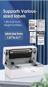 4x6 Bluetooth Thermal Label Printer Shipping Label Printer  High Speed Printing