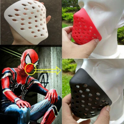 Spiderman Mouth Faceshell Non-Toxic Breathing Soft Rubber Spider-man Half Mask - Image 1 of 4