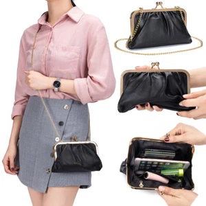 Leather Small Cell Phone Purse Crossbody Shoulder Bag Wallet Handbag for Women - Picture 1 of 30