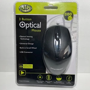 Gear Head Wired Mouse NEW Sealed OM3400U 3 Button Optical Standard USB - Picture 1 of 3