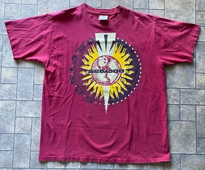 Vintage Single Stitch T Shirt SD Sport Men’s L Sea-Doo Red Sun - Imagem 1 de 4