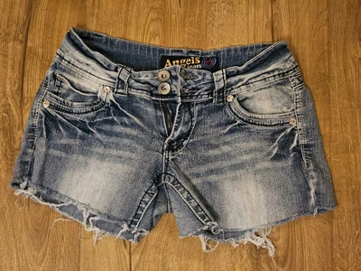 Pantalones cortos Angels Jean denim recortados para mujer talla 9 Foto 1 de 4
