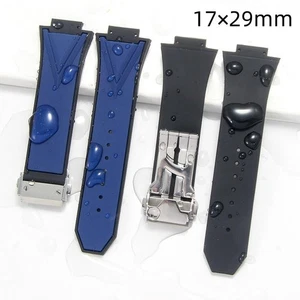 29mm x 19mm Rubber Watch Strap for Hublot Big Bang Fusion Silicone Replacement - Picture 1 of 24