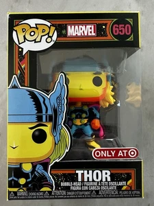 Funko POP! Marvel Thor Black Light #650 Target Exclusive Rare Vaulted Vinyl - Picture 1 of 5