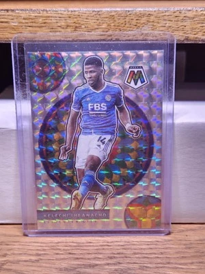 2021-22 Panini Mosaic Premier League Stained Glass Kelechi Iheanacho #21 - Image 1 of 2