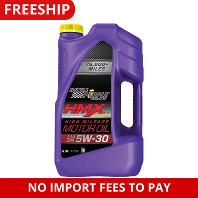 Масло моторное Royal Purple HMX 5W-30 большой пробег, универсальное, 5 кварт - Изображение 1 из 3
