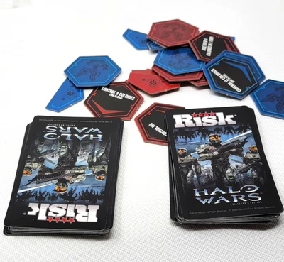 Juego de Cartas Territorio Edición Halo Risk Wars Piezas de Mazo de Repuesto INSTRUCCIONES Foto 1 de 4