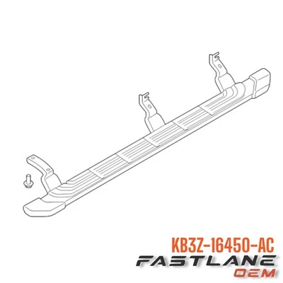2019-2023 FORD RANGER 5-INCH ANGULAR STEP BARS SUPERCAB NEW OEM KB3Z-16450-AC - Image 1 of 4