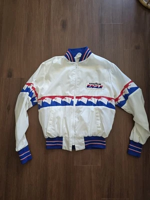Chaqueta de bombardero Goodyear Eagle blanca vintage años 80. Hombre mediano. Mujer Grande Foto 1 de 4