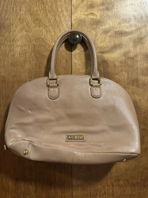 Bolso de mano Joy & Iman de cuero marrón claro Foto 1 de 3