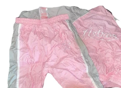 Conjunto de chaqueta y pantalones cortavientos Astros rosa 6-9 Mos para niñas infantiles Foto 1 de 4