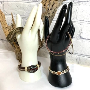 8 pc Boho Bohemian Bracelet Lot - Bangles Wraps and more - Picture 1 of 12