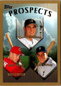 1999 Topps Lance Berkman/Mike Frank/Gabe Kapler Baseball Card