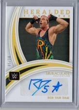 Rob Van Dam Heralded Signatures Holo Gold #/10 Legend 2022 WWE Immaculate 